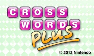Crosswords Plus (Usa) screen shot title